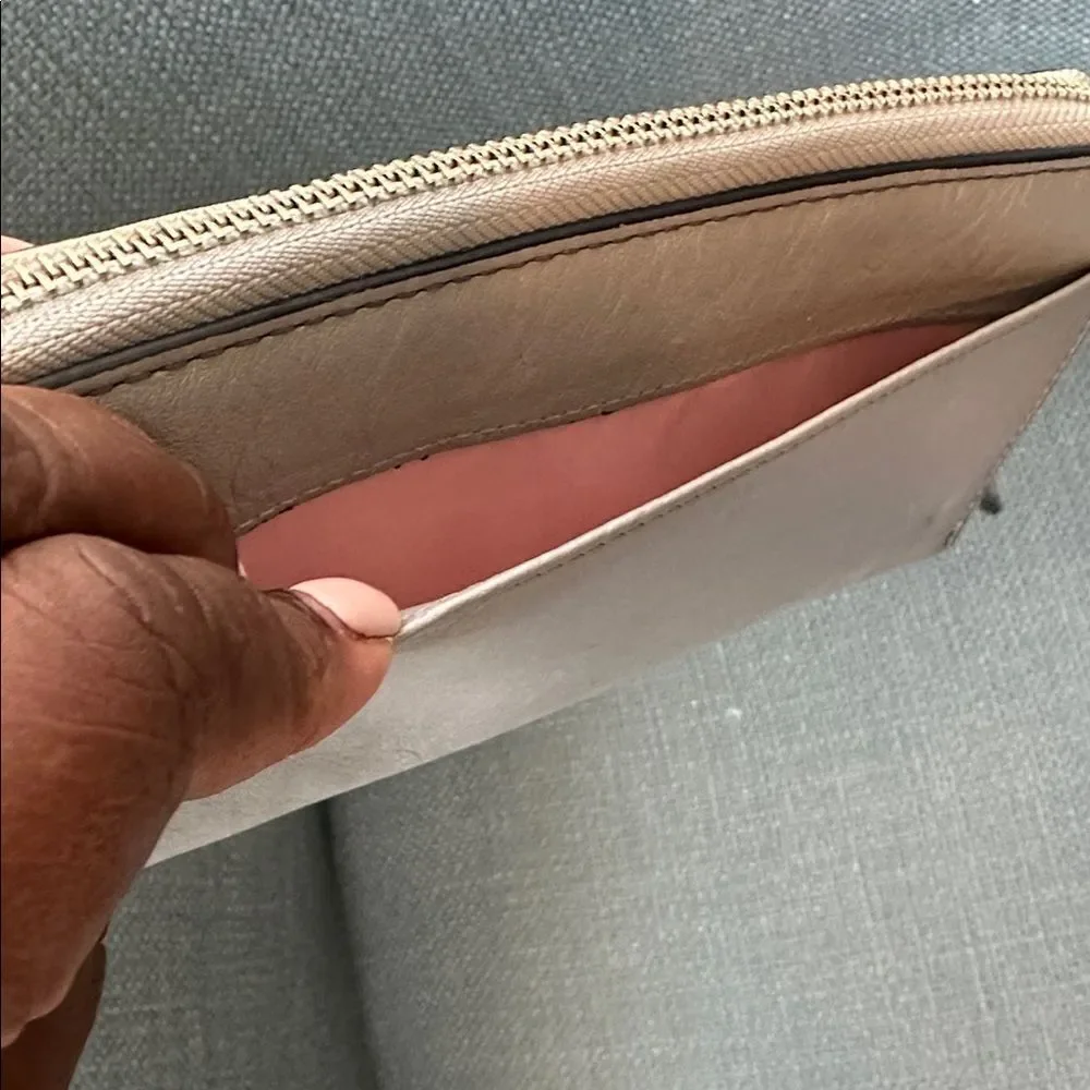 Coach Ashley Leather Zip Around Wallet